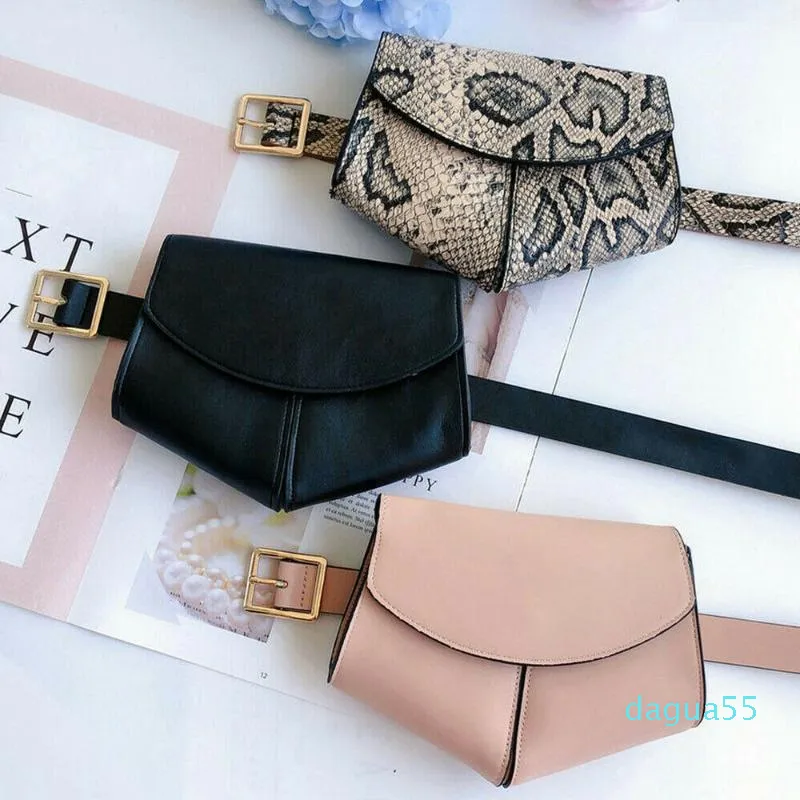 Shoulder Bags PU Leather Waist Belt Bag Pouch Travel Hip Bum Women Mini Purse Chest