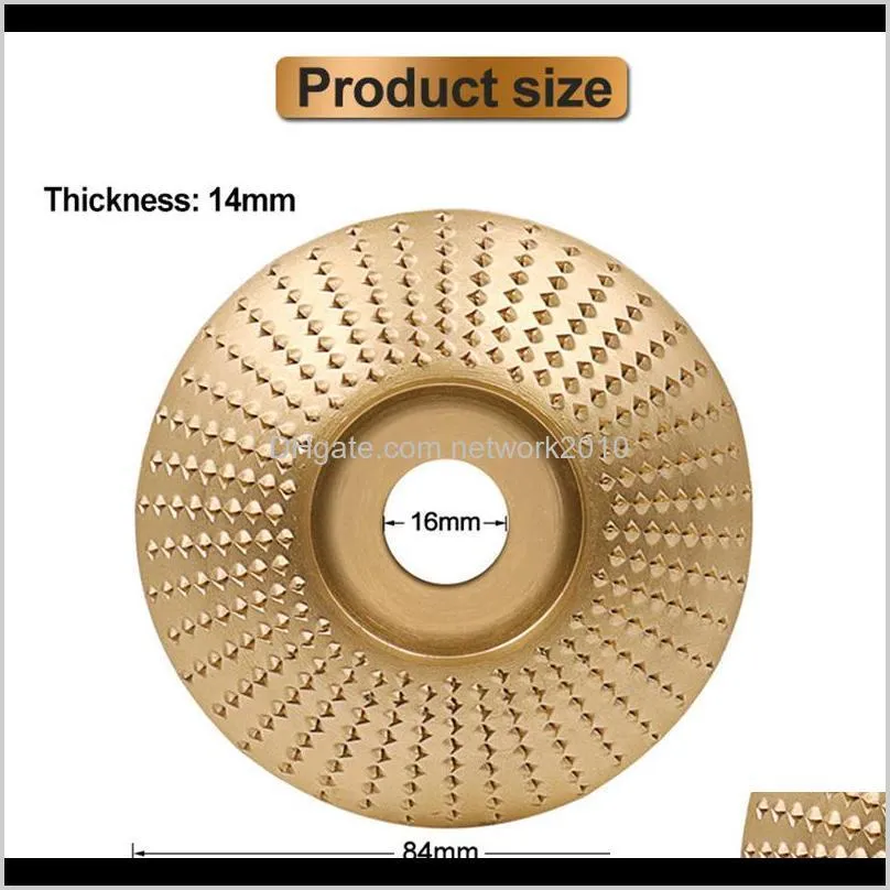 round wood angle grinding wheel abrasive disc angle grinder carbide coating 16mm 5/8