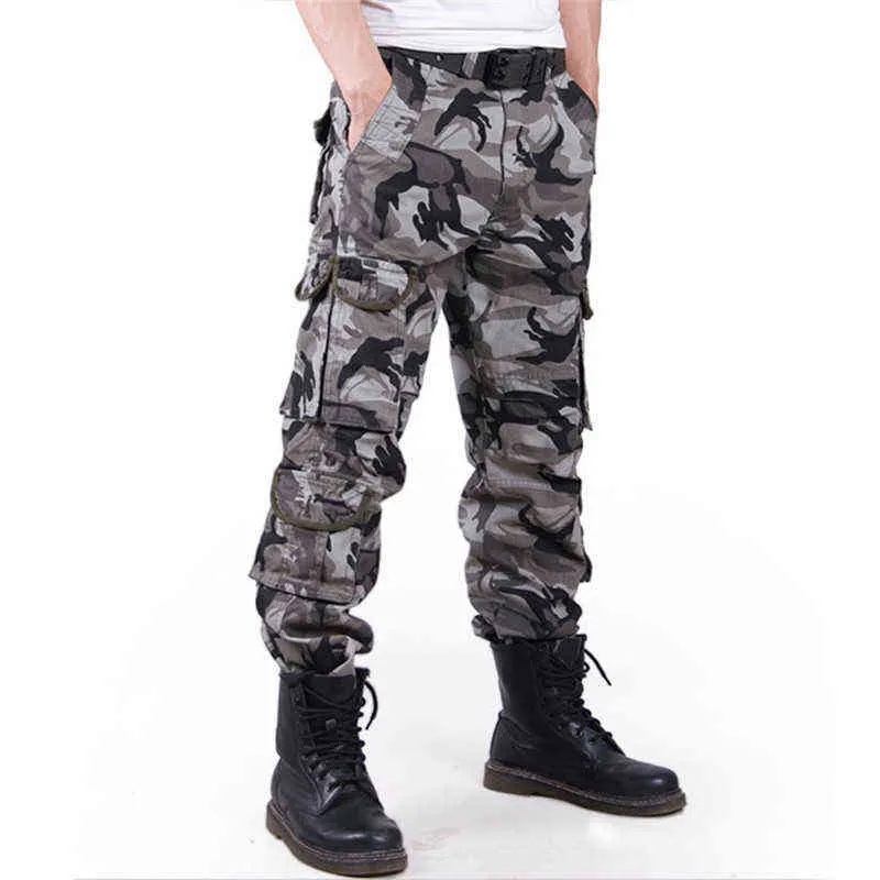 Autumn Summer Military Camo Pants Men Loose Cotton Army Trousers Casual Hip  Hop Cargo Camouflage Pants Men Cargo Pants