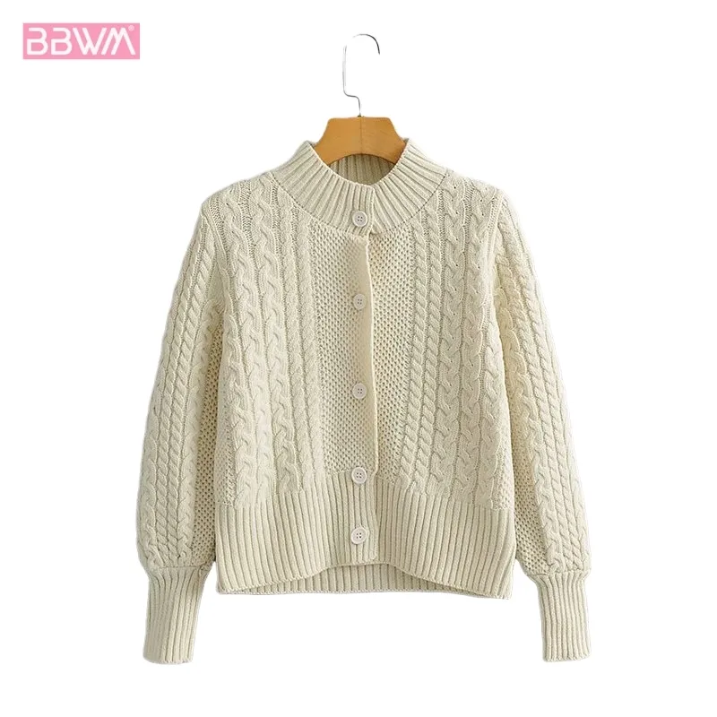 Sweaters Coreanos Para Mujeres Abrigo De Punto De Giro Elegante