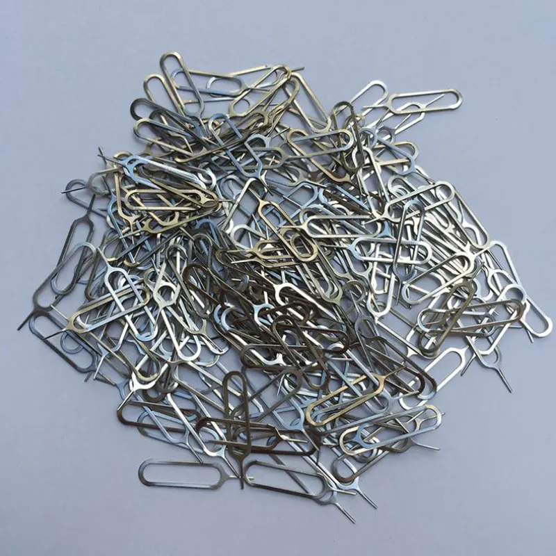 Inoxydable 10000 pcs/Lot Acier Sim Card Ejector Pin Universl Pin Key Tool Pour iPhone Samsung Huawe