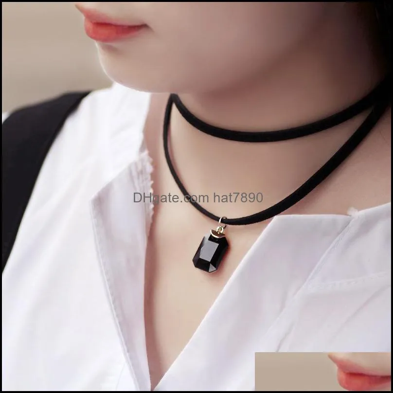 New Fashion Vintage Stretch Tattoo Choker Necklace Gothic Punk Grunge Henna Elastic Multi Color Choker Necklace Jewelry for women