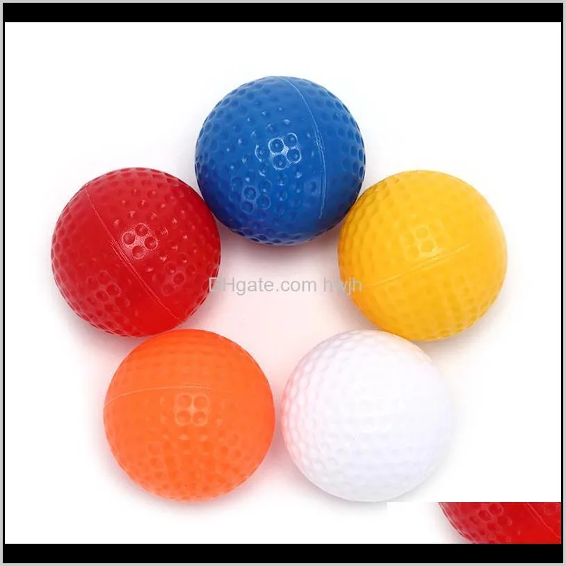 20pcs Bolas Deportes al aire libre Plastic Golf Hollow PRÁCTICA DE PRÁCTICA INTERIOR BALL E7M6H YPY5K