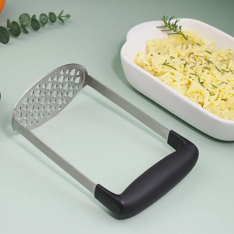 Stainless Steel Potatoes Mud Pressure Machine Potato Masher Ricer Fruit Vegetable Tools Gadgets Accessories