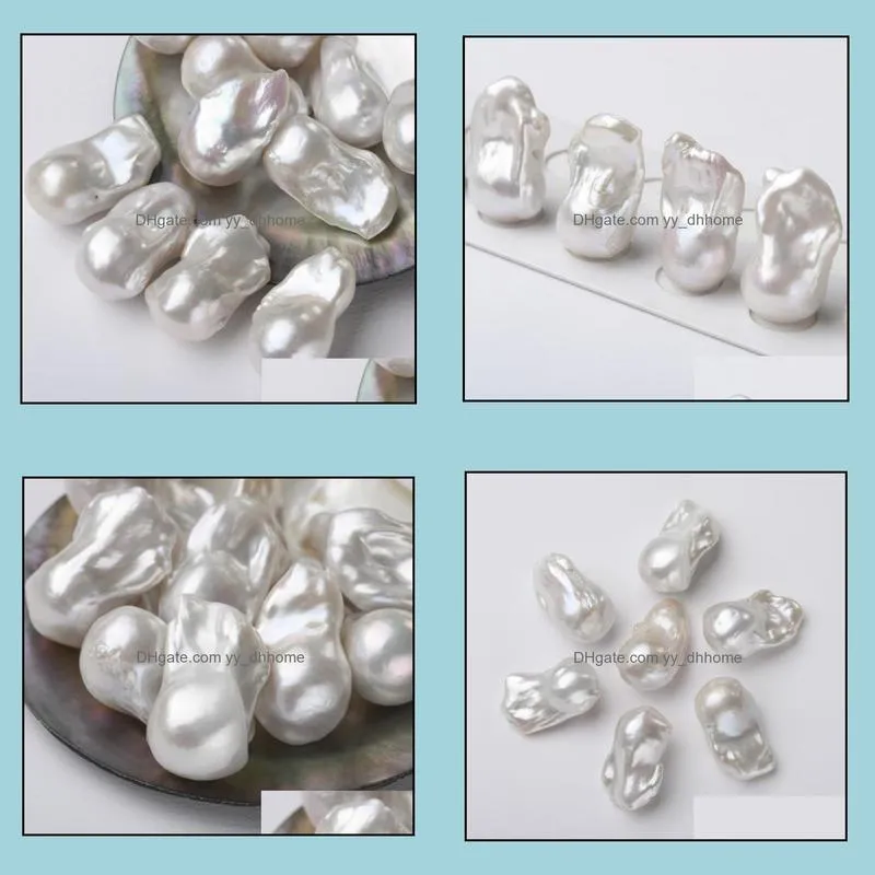 16mm Baroque Natural Pearl Loose Beads Freshwater Pearl Particles Women`s Gift