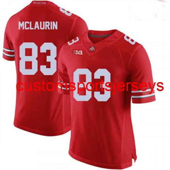 Maglia da calcio NCAA rossa da uomo cucita 2020 da uomo Terry McLaurin Ohio State Buckeyes personalizzata con qualsiasi numero di nome XS-5XL 6XL