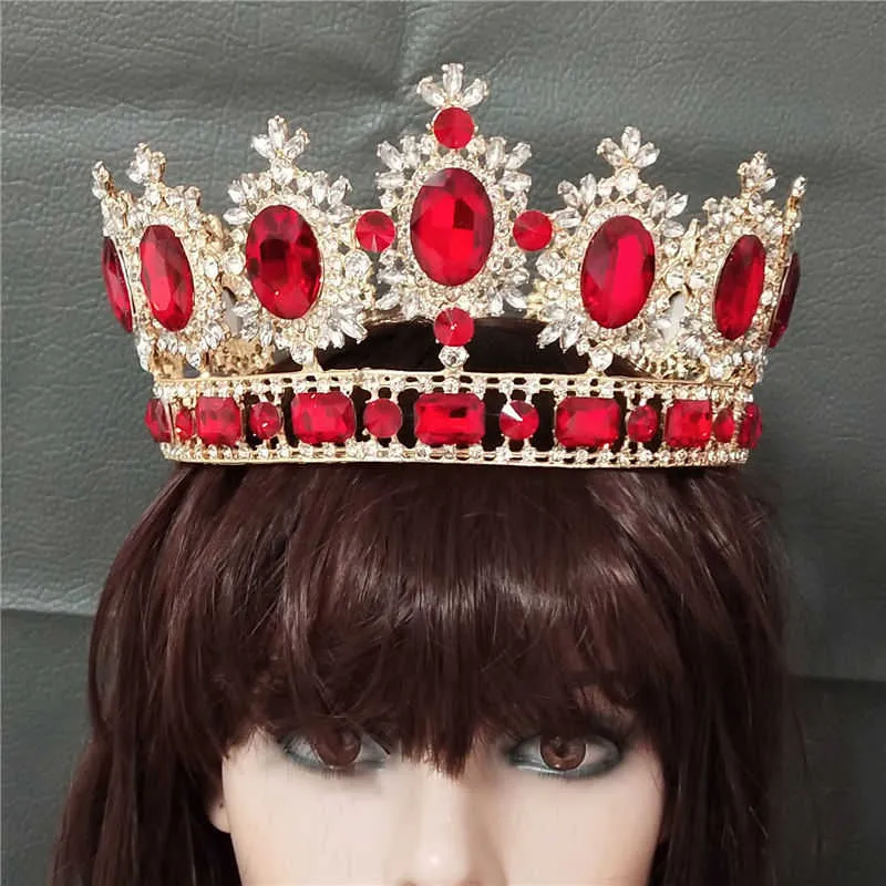 thumbnail image 2 of Beaupretty Queen Tiaras And Crown For Women Red Heart 2 of 9