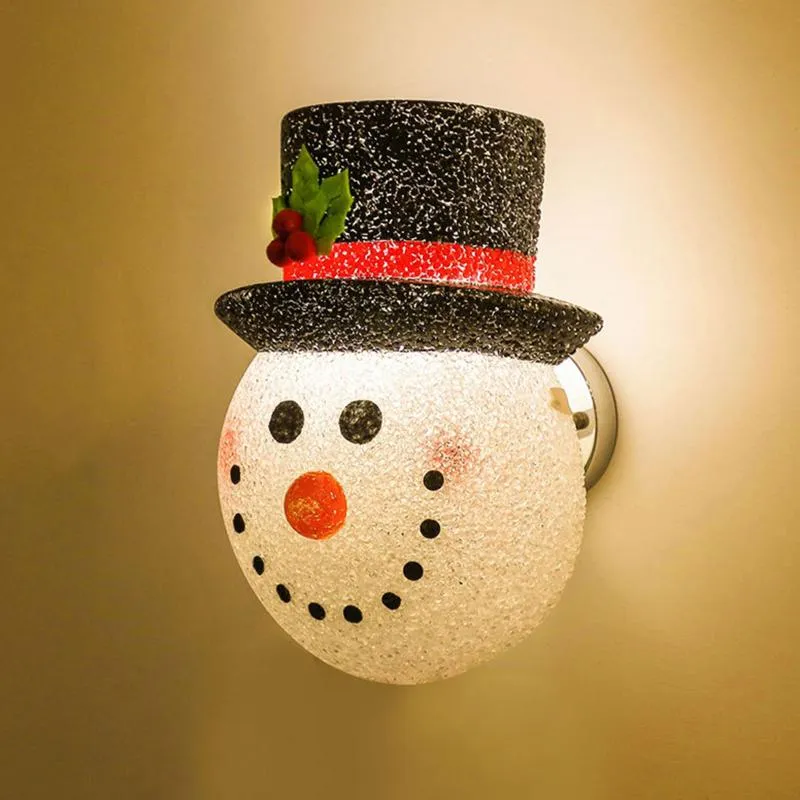 Lamp Covers Shades Christmas Decoratie Veranda Licht Santa Claus Cover Snowman Shade Wall Decor Party Ornamenten