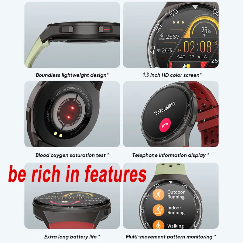 Reloj Pulsera Inteligente Hombre Deportivo Mujer Bluetooth Llamadas y – Big  Indio