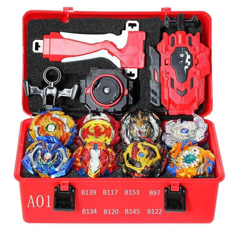 Top Beyblade Burst Arena Bey Blade Toy Metal Funsion Bayblade Set Schowek z uchwytem Launcher Plastikowe Box Zabawki BleyBlade X0528