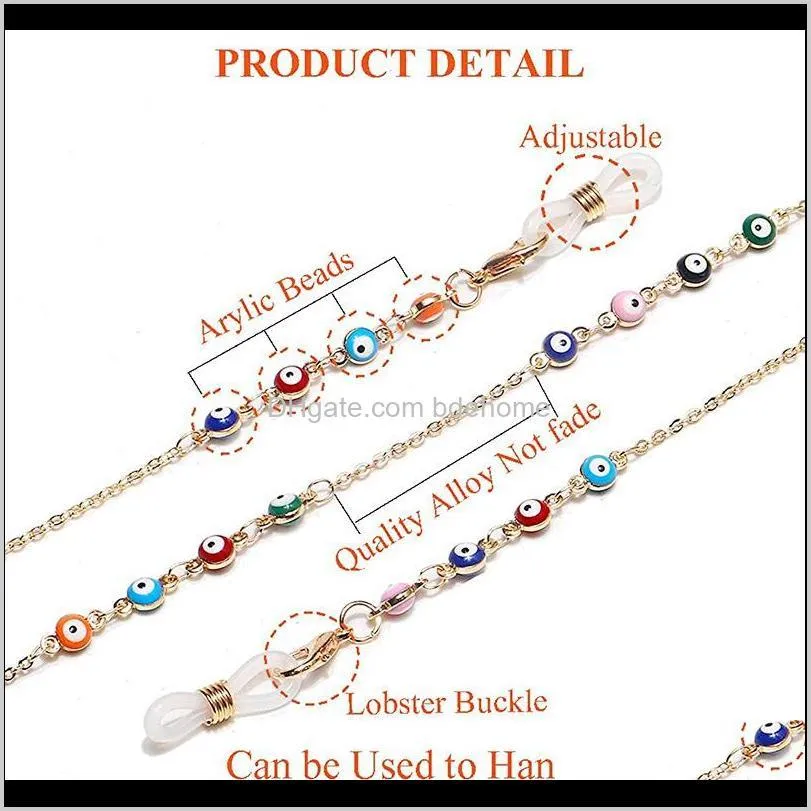 longkeeper crystal beads glasses chain for women fashion lanyard gold metal sunglassses chains strap mask cord eyeglass holder1 816 q2