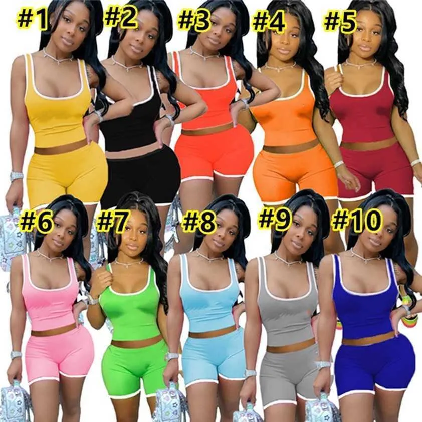 DHgate 2024 Summer Womens 2 Piece Tracksuits Casual Solid Color Loose Fit Short Sleeve T shirt Jogging Suits for Ladies Apparel