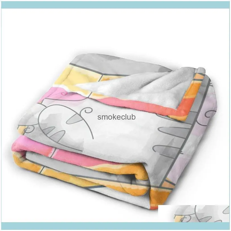 Blankets Super Soft Sofa Blanket Sublimation Cartoon Bedding Flannel Played Bedroom Decor For Children And Adults 16