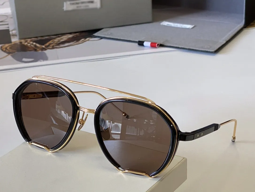 Thom TB810 Top Lunettes de soleil design originales de haute qualité pour hommes célèbres lunettes de marque de luxe rétro à la mode Design de mode femmes lunettes avec boîte