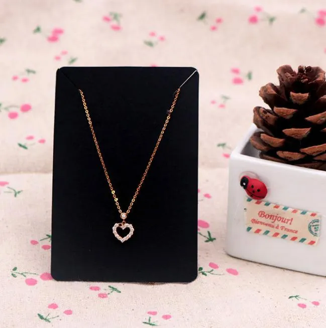 2021 6*9cm 100pcs/lot Jewelry Display Card Price Tag Kraft Paper Earring Holder Necklace Cards Can Custom Logo
