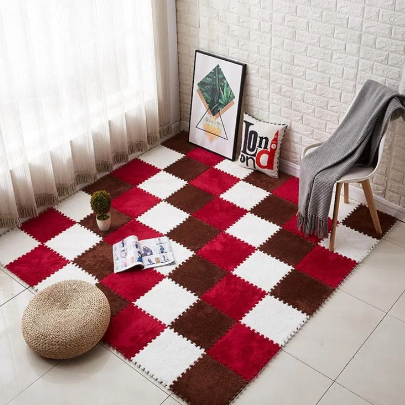 Girlish Heart Splicing Foam Pad Bedroom Living Room Large Area Plush Block  Jigsaw Puzzle Carpet Squares For Sale Tatami Cushions F8186 210420 From  Cong09, $21.93