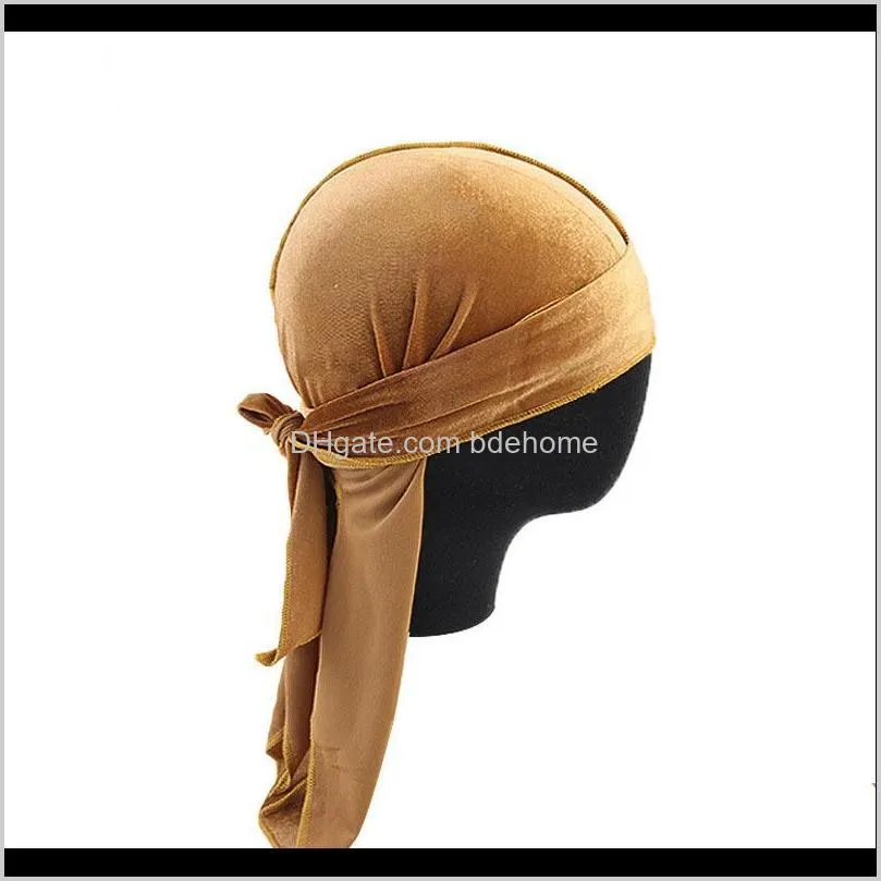 high quality creative yiwu factory directly sale velvet durag amazon bestseller 2019 wholesale custom turbano turbante