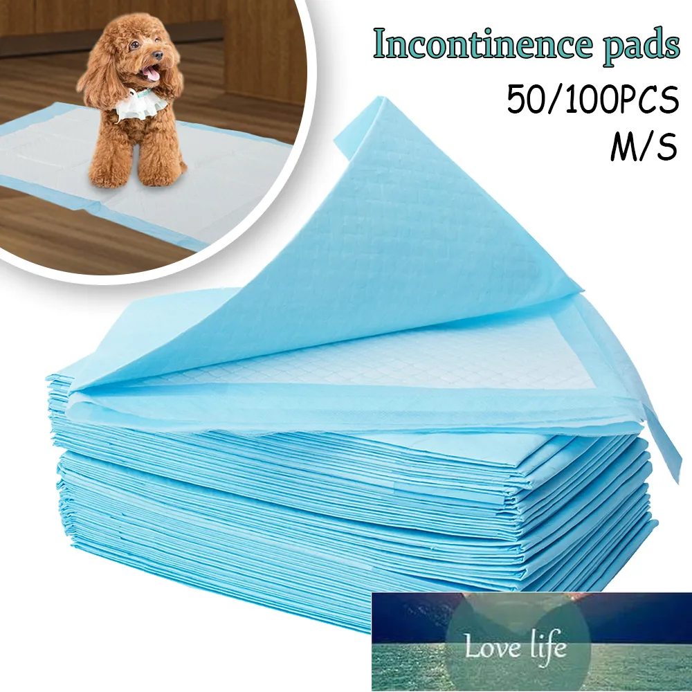 Обучение собаки PEE PADS SUPER ABLINGENT PET Подгузник Одноразовый здоровый чистый подгузник для домашних животных Молочный подгузник поставляет 100 шт.