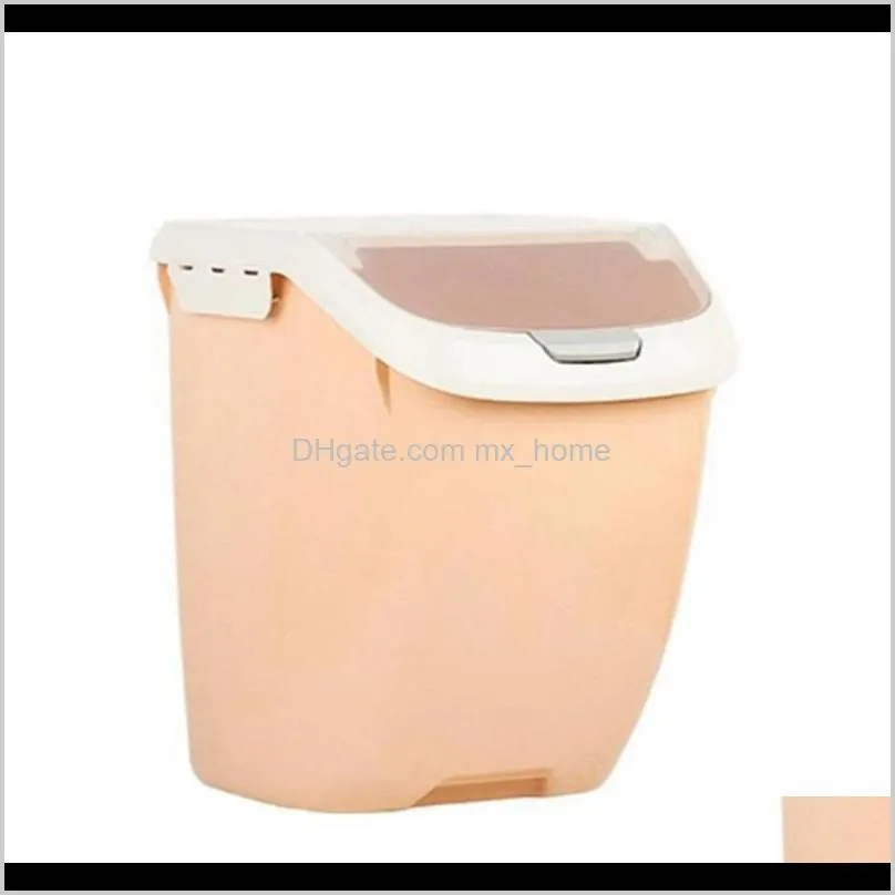 15kg plastic rice grain storage box sealed moisture-proof large capacity pet container mildew anti-oxidation bottles & jars