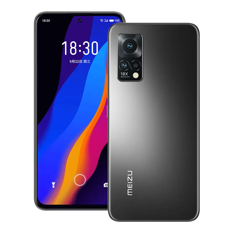 Original Meizu 18x 5G Telefone Celular 12GB Ram 256GB ROM Snapdragon 870 Octa Core 64.0MP 4300mAh Android 6.67 "Amoled Tela Full Screen Fingerprint Id Face Smart Cellphone