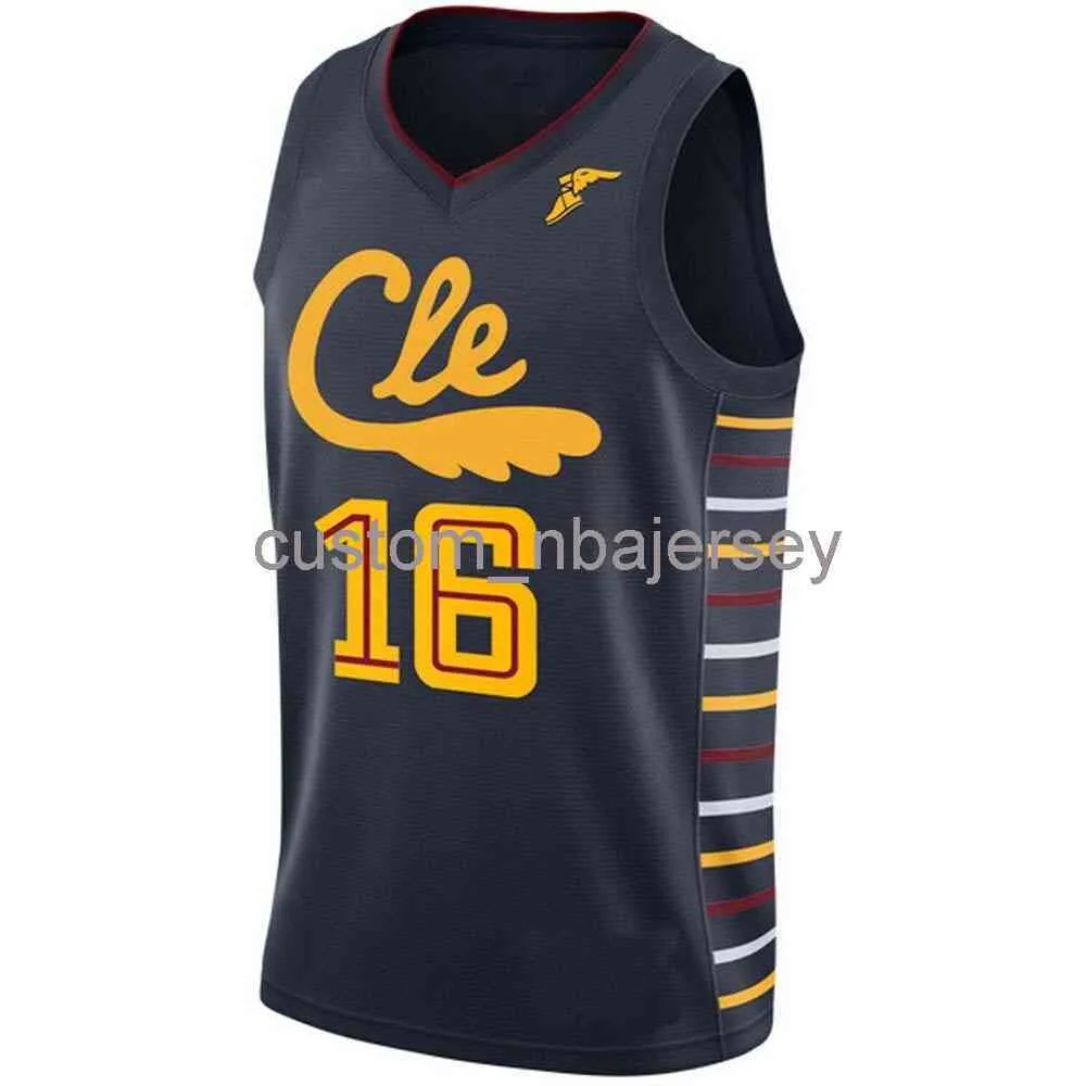 Erkek Kadın Gençlik Cedi Osman # 16 Swingman Jersey Dikişli Özel Ad Herhangi Bir Numara