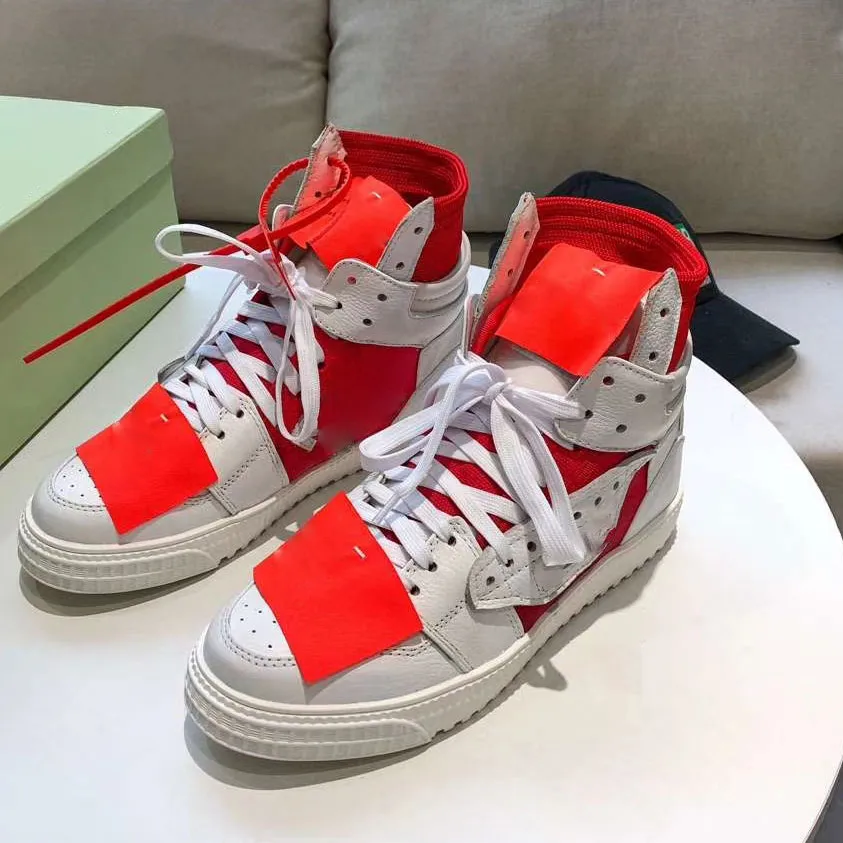 2022 High Top casual shoes White lace-up rubber insole Luxury coach jeans Blue outdoor Red canvas Sport of