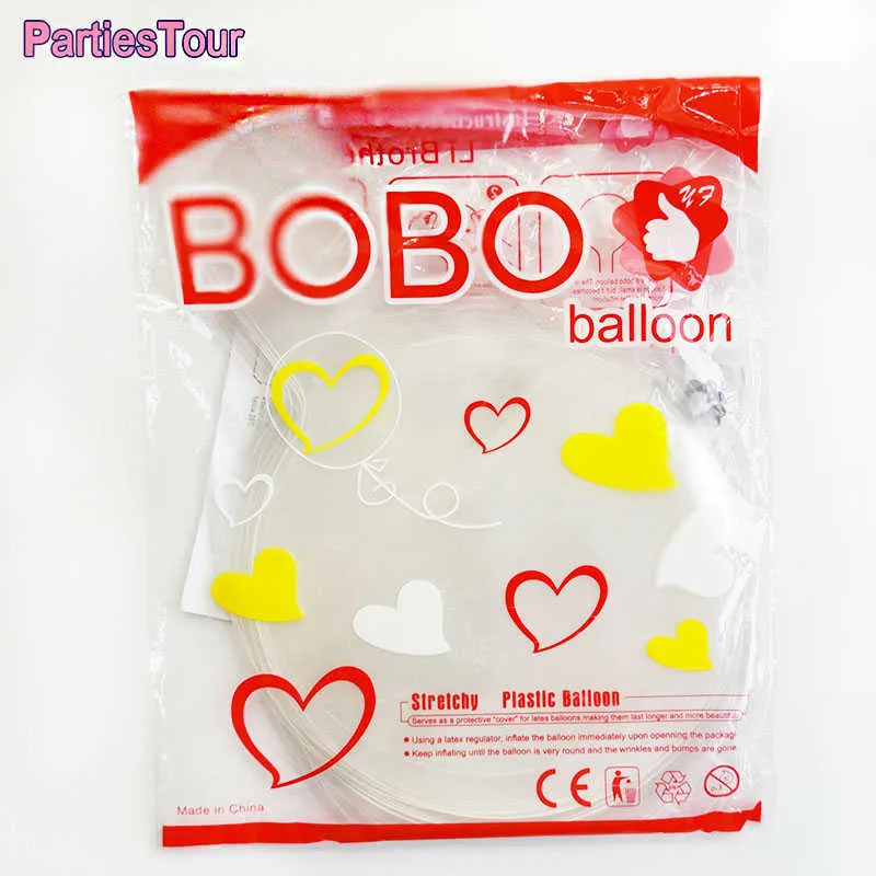 50pc 8/10/18/20/24/36 inch Inflatable Bobo Balloon Transparent Globes Birthday Party Supplies Wedding Baby Shower Decor Ballons 211023