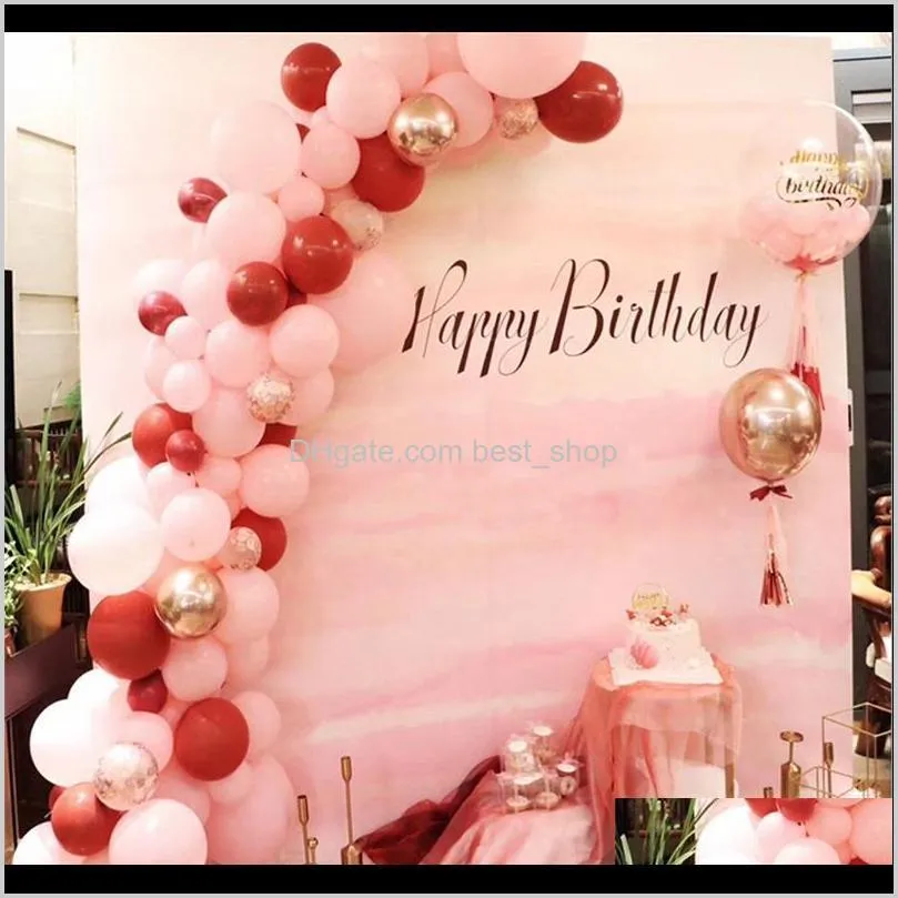 5m birthday party balloon chain wedding decor balloons chains christmas decorations 2020 single double hole airballoon chains 0 55sl