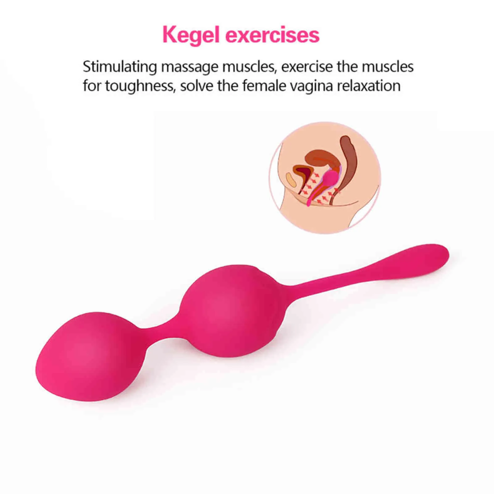 NXY Eggs Women Silicone Kegel Balls Ben Wa Ball Vaginal Egg Massager Control Tighten Exercise Adult Trainer Se_voghion.com
