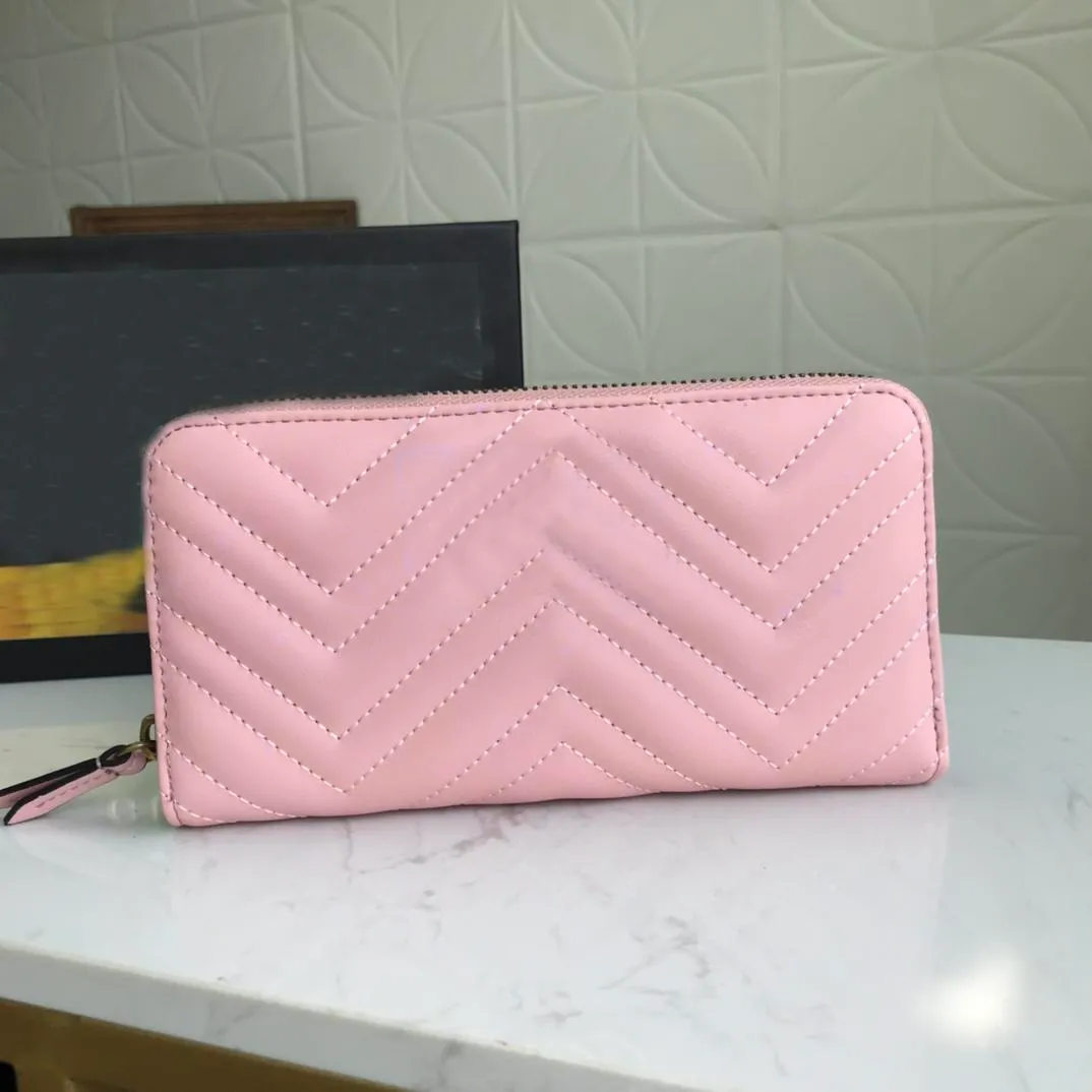 2021WomenPurses Women's Wallets Zipper Bag Female Wallet Purse Fashion Card Holder Pocket Long Women Tote Bags With Box DustBags 443123