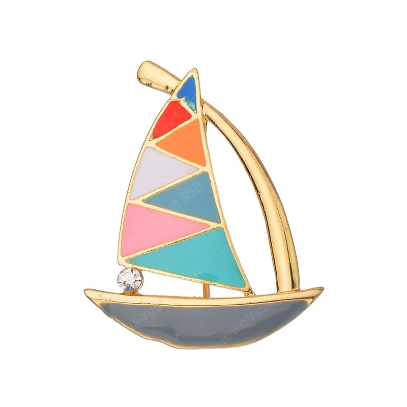 Unisex Sailboat Airplane Brooch Pin Boat Accessory For Men And