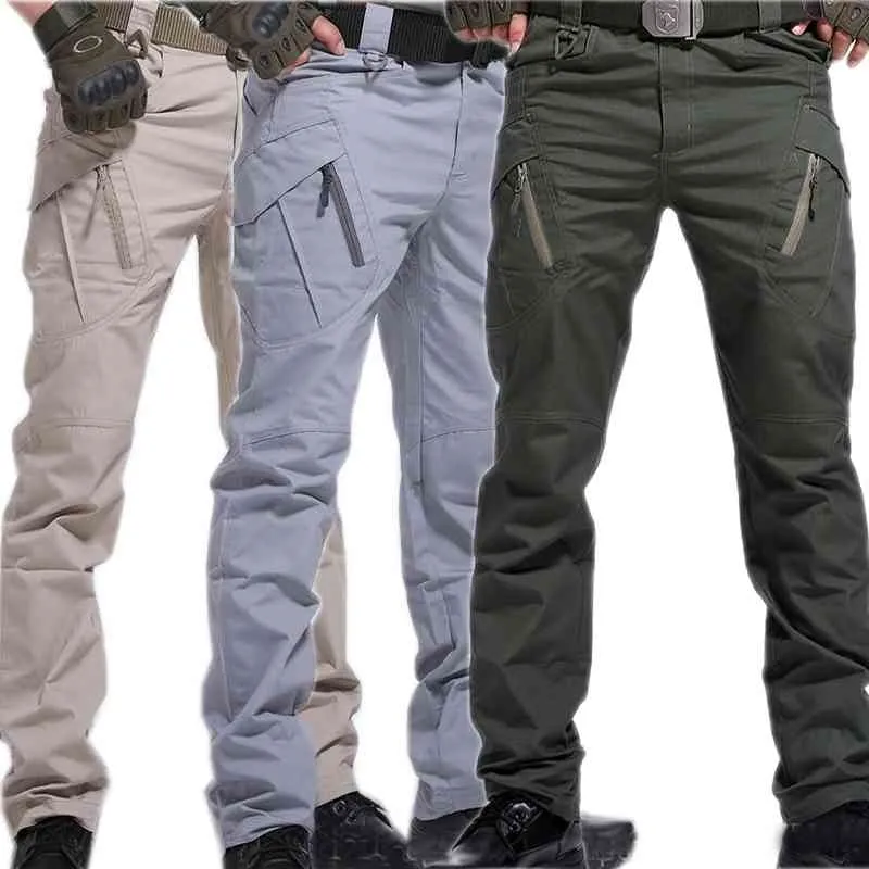 Cargo Pants Army Trousers City Military Tactical Pants Men SWAT Combat Men Many Pockets Waterproof Wear Resistant Training pants 210406