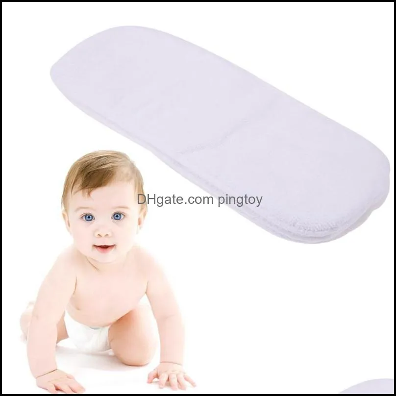 5pcs 31x14cm Reusable Washable Insert Baby Diaper Nano Bamboo Fiber Nappy Baby Nappy Breathable Diaper
