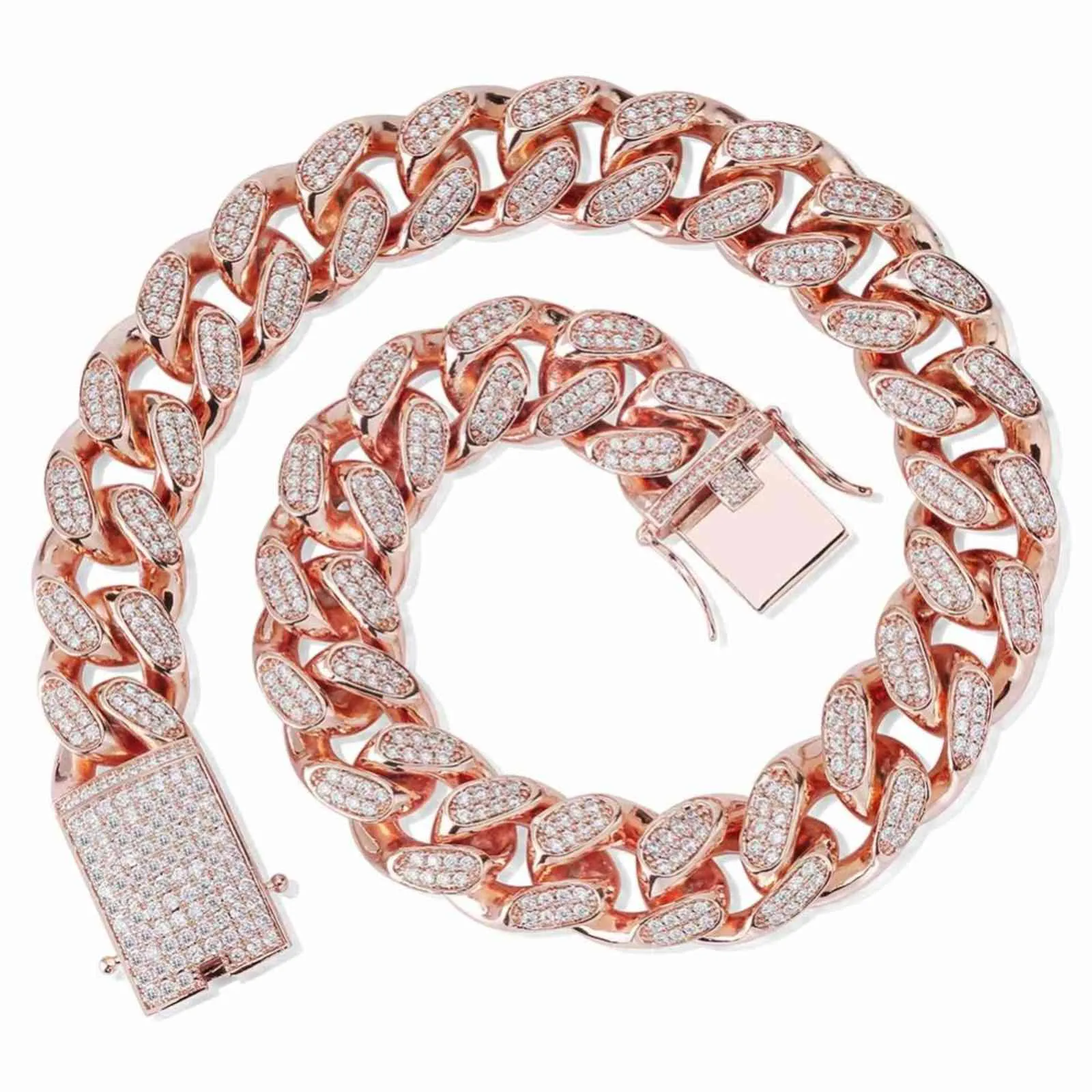 TOPGRILLZ 16 дюймов-30-дюймовый мужской 20 мм тяжелый замороженный Zircon Miami Cuban Link ожерелье Choker Bling Hip Hop ювелирные изделия мода шарм