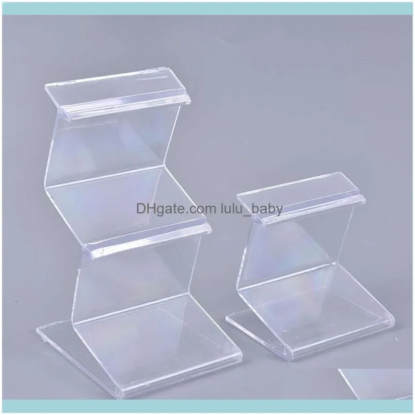1pcs Transparent Acrylic Display Shelf Glasses Cell Phone Jewellery Stand Jewelry Pouches, Bags