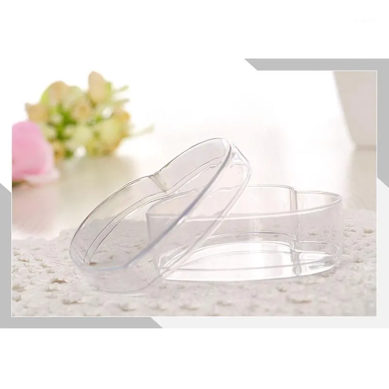 Gift Wrap Ly Heart Shape Candy Box Food Grade Transparent Plastic Container For Halloween Children XSD88