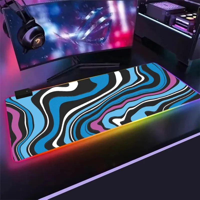 DHgate.com:RGB Liquid Flow Gaming Mousepad with Backlit E-Sports 