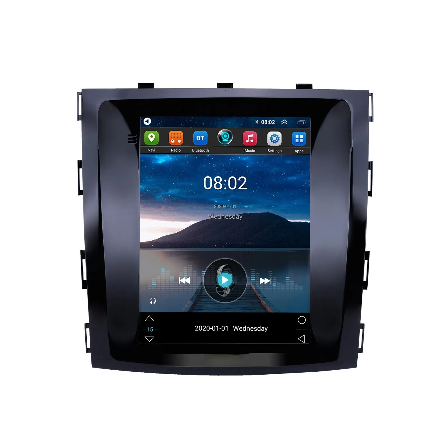 Autoradio Car DVD GPS Multimedia Tesla Style Radio Player na 2015-2017 Great Wall Haval H9 Nawigacja HD-Ecrit