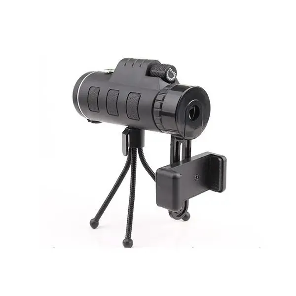 Télescope monoculaire haute définition Zoom 40X60 avec clip de caméra trépied militaire pour téléphone portable