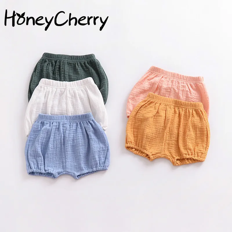 Toddler Girl Shorts Bébé Pantalons Enfants Garçons Et Filles Coton Lin Big Pp Boy -vêtements-livraison gratuite 210515