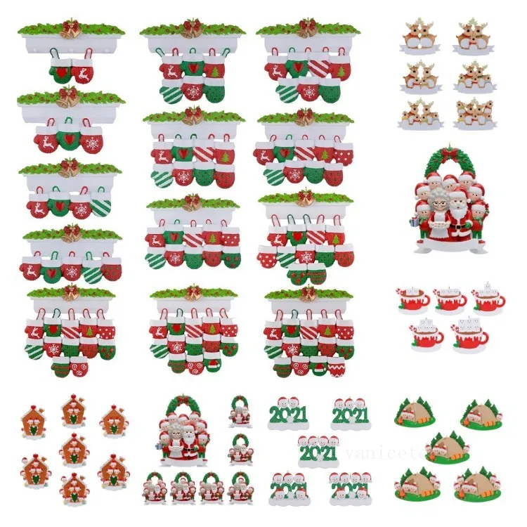 Żywica przetrwała Rodzinna Ornament Xmas Dekoracja Wisiorek Upamiętnia w Elk Home Spersonalizowane Drzewo Boże Narodzenie nad morzem T2I52827