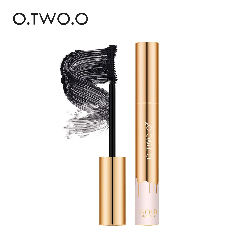 O.Two.O Mascara 3D allungato ciglia nere ciglia estensione ciglia eye brush beauty trucco di bellezza colore oro a lungo