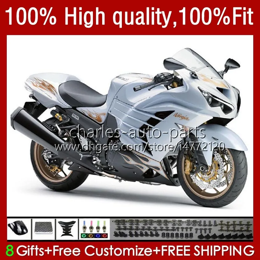 OEM Pearl White Injection Fairings For Kawasaki Ninja ZZR1400 ZX14R 2012 2017 5No.84 From Charles Auto Parts 439.66 DHgate.Com