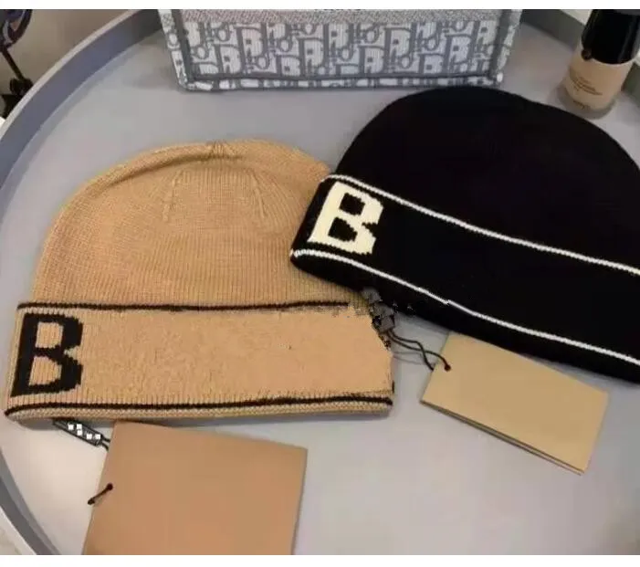 designerka czapki czapki czapki/czaszka klasyczne litera czapki czapki dla mężczyzn dla mężczyzn Kobiety jesienne zima ciepłe gęste wełniane haft zimny hap