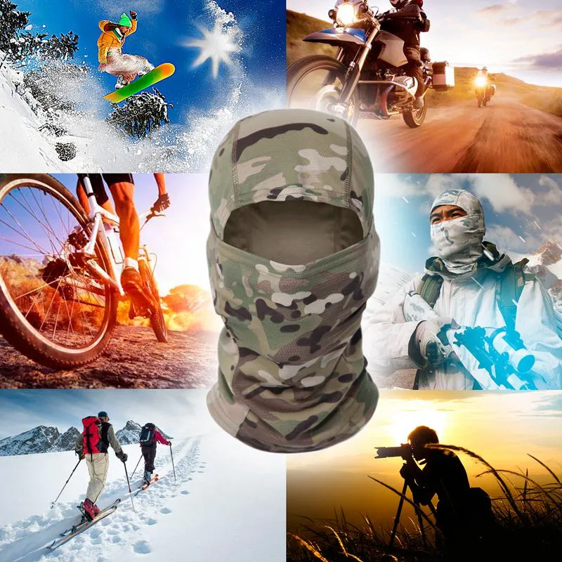 Household Sundries Chiefs Camouflage Headgear Outdoor Cycling Mask Sun Protection Masks Quick-drying Mesh Fabric CS Headgears Polyester Perspiration ZJTL0610