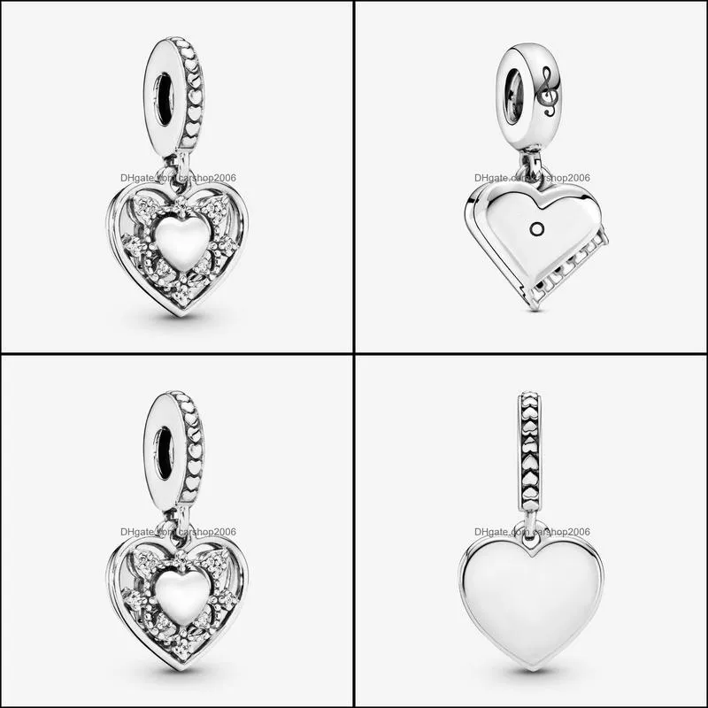 New Arrival 100% 925 Sterling Silver My Wife Always Heart Dangle Charm Fit Original European Charm Bracelet Fashion Jewelry