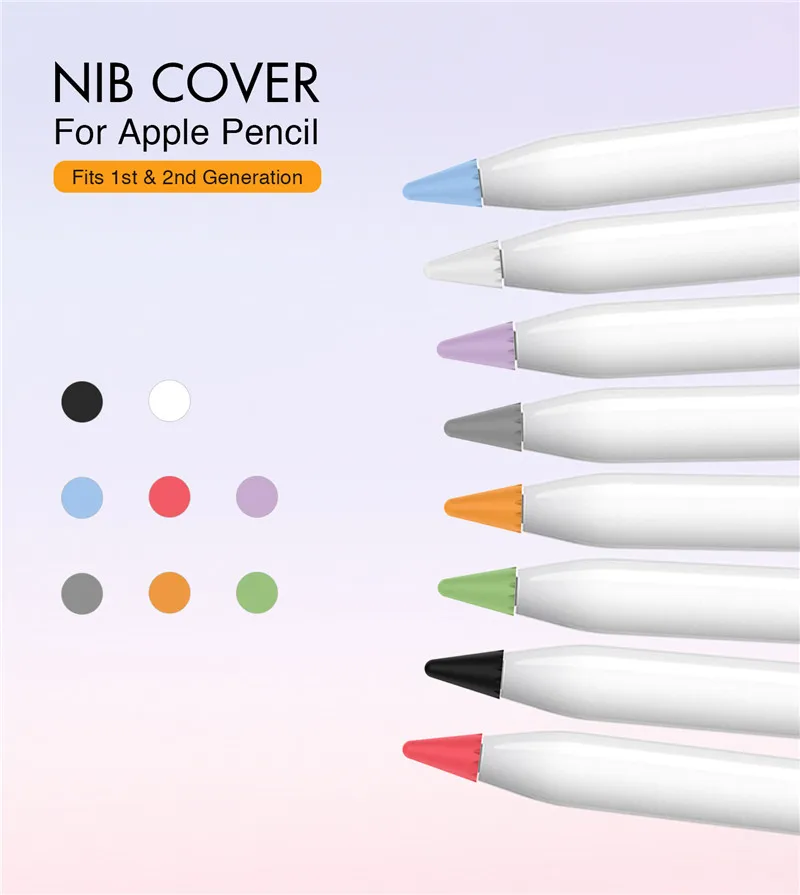 Stoyebe High Quality Silicone Nib Cover For Apple Pencil Fits 1st Or