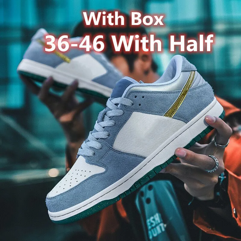 Lows SB dnks Running Shoes Chunky dunky casual shoe Freddy Krueger Votech Panda Pigeon LX Canvas White Grey Instant low Men and Women Sneakers Size us5-us12 EUR36-46