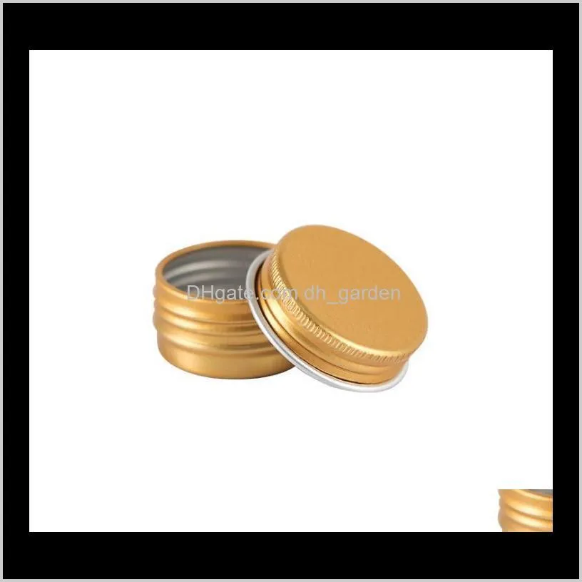 empty mini 5g aluminium jars metal pink gold black sample lip balm deodorant bb cc cream mask tin case makeup container 1000pcs sn2352