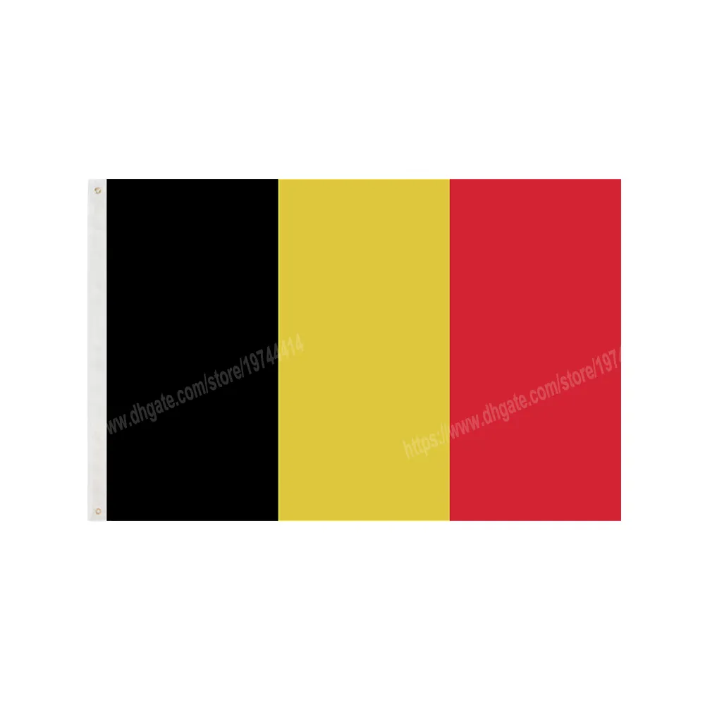 Belgien flaggor National Polyester Banner Flying 90 x 150cm 3 * 5ft flagga över hela världen över hela världen kan anpassas